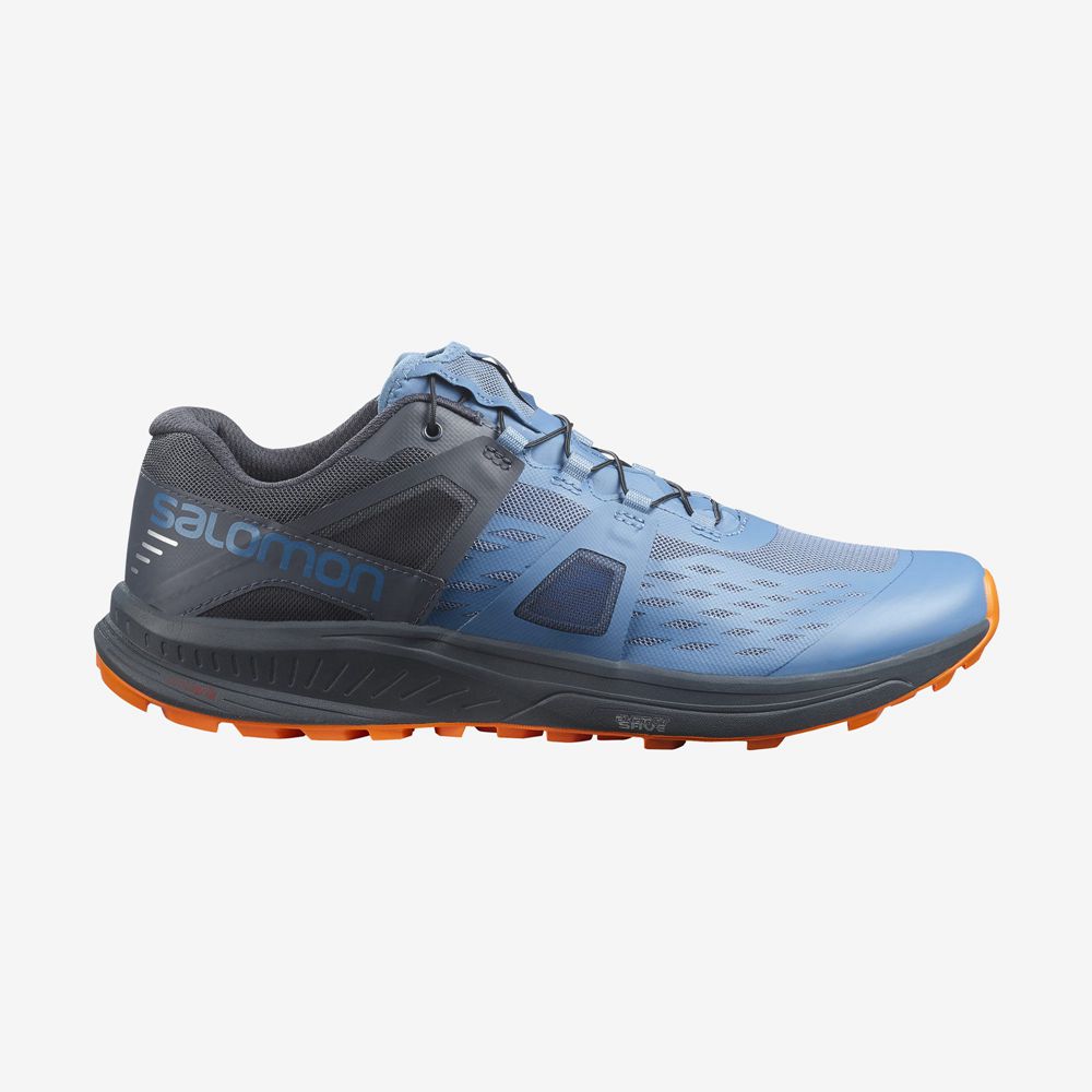 Zapatillas Trail Running Salomon Hombre Azules / Negras - Salomon Argentina ULTRA /PRO,291364-PZH